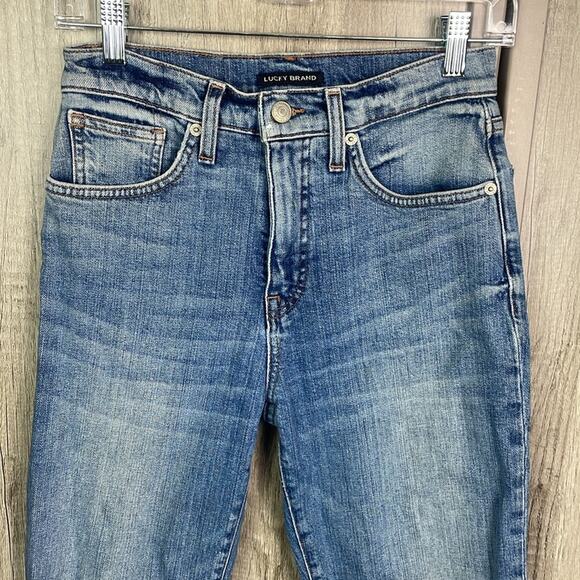 Lucky High Rise Crop Mini Boot Bridgette Jeans Women's 4 - Picture 2 of 14